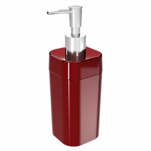 Porta Sabonete 290ml 6.5x6.5x19.2cm Liquido Splash Vermelho Bold Brinox