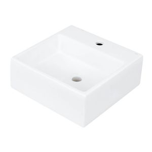 Cuba de Apoio 41,5x41,5cm Quadrado com Mesa L.73.17 Branco Deca
