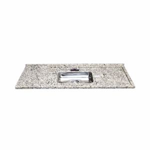 Pia 140x55 Com Cuba Inox Arabesco Granito Santex
