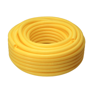 Mangueira 1/2 Rolo 25 Metros Corrugada Amarela P/parede Mais Pvc