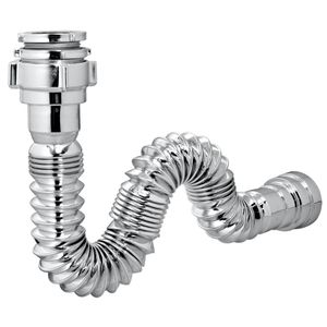 Sifão Sanfonado Abs Cromado Universal Astra