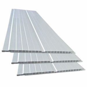 Forro 500x20x8mm Pvc Geminado Branco Mais Pvc