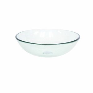 Cuba de Vidro 42cm Redonda CR42 Incolor Vmex