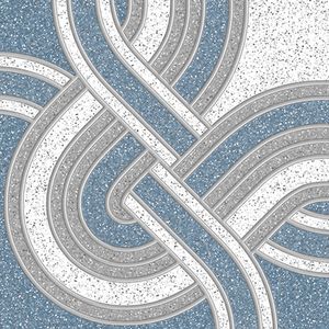 Piso Brilhante Bold 45x45 Java Azul Granilhado Extra Marcela Gres