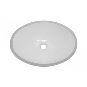 Cuba de Embutir 50x38cm Oval Diva Branco Onix