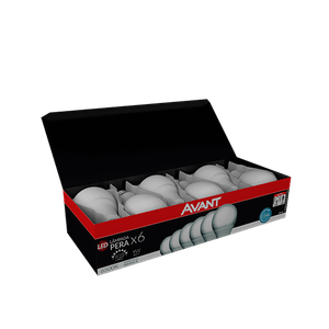 Lâmpada Bulbo 9W LED com 6 Pecas 6500K Pack Avant
