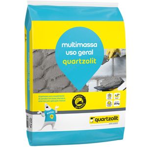 Argamassa Multimassa Uso Geral Flexível 20kg Cinza Quartzolit