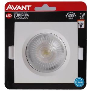 Spot Supimpa 5W LED Quadrado Embutir NH400 6500K Bivolt Avant