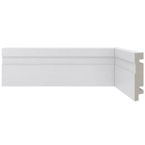 Rodapé 2,40x70x16mm Branco 456 Santa Luzia