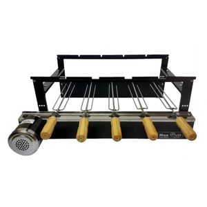 Kit Giratório 5 Espetos Grill 220v Max Grill
