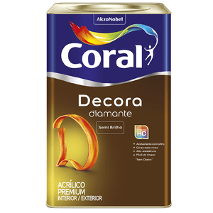 Tinta Decora Diamante Externa 18L Semi Brilho Branco Gelo 002 Coral