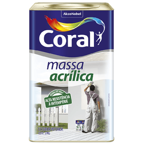 Massa Acrílica Externa 25KG Coral