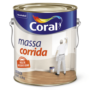 Massa Corrida 5,7kg Pva Coral
