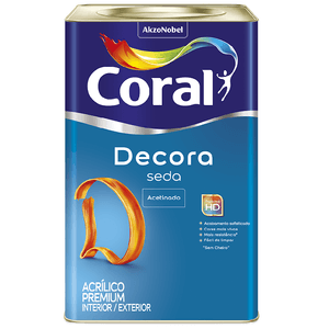 Tinta Decora Seda Externa 18L Acrílico Premium Acetinado Branco Coral
