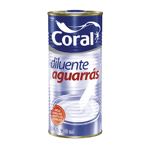 Solvente 900ml Aguarrás Incolor Coral