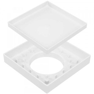 Ralo Oculto 15x15cm Personal Cinza Platina Gemell