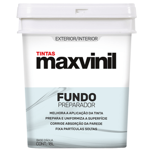 Fundo Preparador de Parede 18 Litros Base de Água Maxvinil
