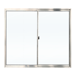 Janela de Correr 100x100 com 2 Folhas Vidro Liso Natural Lider