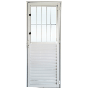 Porta Postigo 210x80 Metalflex Esquerda Branca Lider