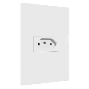 Tomada 10A Recta Branco Blux
