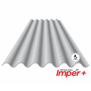 Telha de Fibrocimento Impermeabilizada 366mx110mx6mm Ondulada Eternit