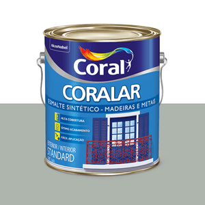 Tinta Esmalte Sintético Coralar Externa 3,6L Standard Brilhante Prata 016 Coral