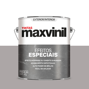 Cimento Queimado Externa 5kg Cinza Nevoa Maxvinil