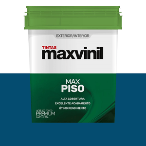 Tinta Max Piso Externa 18L Azul Maxvinil