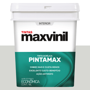 Tinta Pintamax Interna 18L Acrílica Fosco Branco Gelo Maxvinil