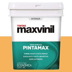 Tinta Pintamax Interna 18L Acrílica Fosco Bolo de Cenoura Maxvinil
