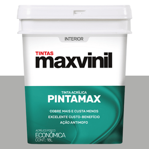 Tinta Pintamax Interna 18L  Acrílica Fosco Nevoeiro Maxvinil