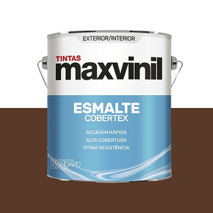 Tinta Esmalte Sintético Cobertex Externa 3,6L Standard Brilhante Tabaco Maxvinil