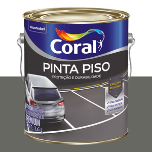 Coral Pinta Piso Externa 3.6L Fosco Cinza Escuro 078 Coral