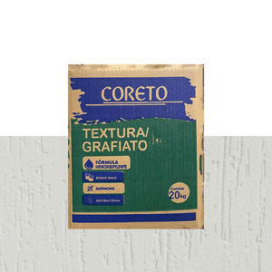 Grafiato 20Kg Caixa Branco Gelo Coreto