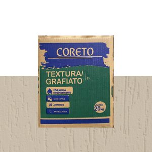 Grafiato 20Kg Caixa Nova Camurça Coreto