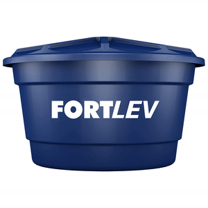 Caixa D'água 750L de Polietileno com Tampa Azul Fortlev