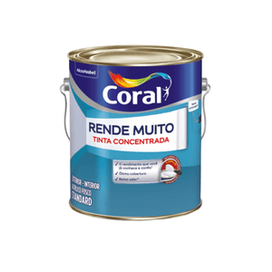 Tinta Rende Muito Externa 3,2L Acrílica Fosco Branco Neve 001 Coral