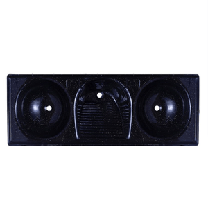 Tanque Triplo 145x50 Preto Mármore com Fibra de Vidro Mil Fibras