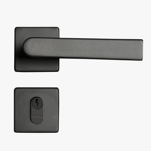 Fechadura Zamac Concept Roseta 414-40 Externa Preto Pado