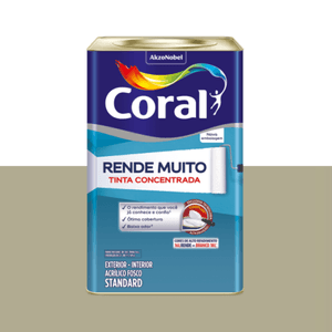 Tinta Rende Muito Externa 16L Acrílica Fosco Concreto 666 Coral