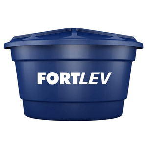 Caixa D'água 500L de Polietileno com Tampa Azul Fortlev