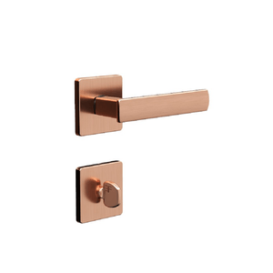 Fechadura Alavanca Roseta Quadrada Rose Banheiro 3F