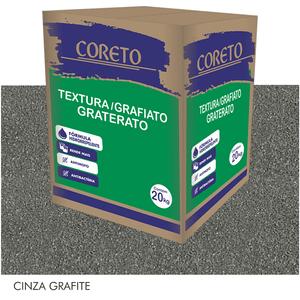Textura Lamato Graterato Acrílico 20kg Caixa Cinza Grafite
