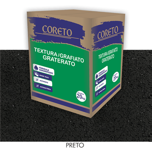 Textura Lamato Graterato Acrílico 20kg Caixa Preto