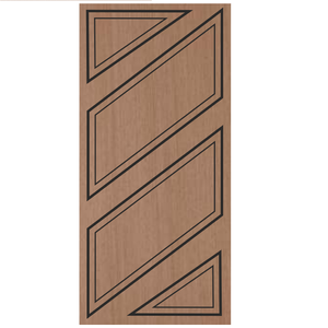 Porta Frisada 210x80 Madeira Curupixa FA308