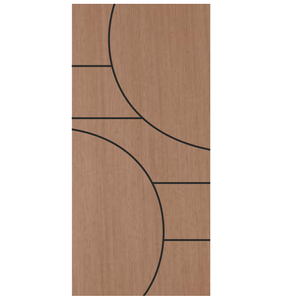 Porta Frisada 210x80 Madeira Curupixa FA314