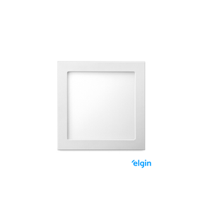 Painel Led de Embutir 18W 21.8cm Quadrado ABS 6500K Elgin