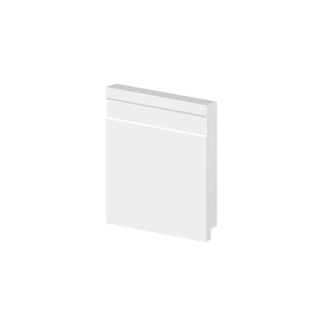 Alizar ou Rodapé 2.40x10cm 51010 Branco Poliestireno Arquitech