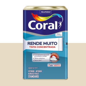 Tinta Rende Muito Externa 16L Acrílica Fosco Areia 820 Coral
