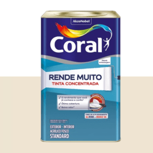 Tinta Rende Muito Externa 16L Acrílica Fosco Palha 844 Coral